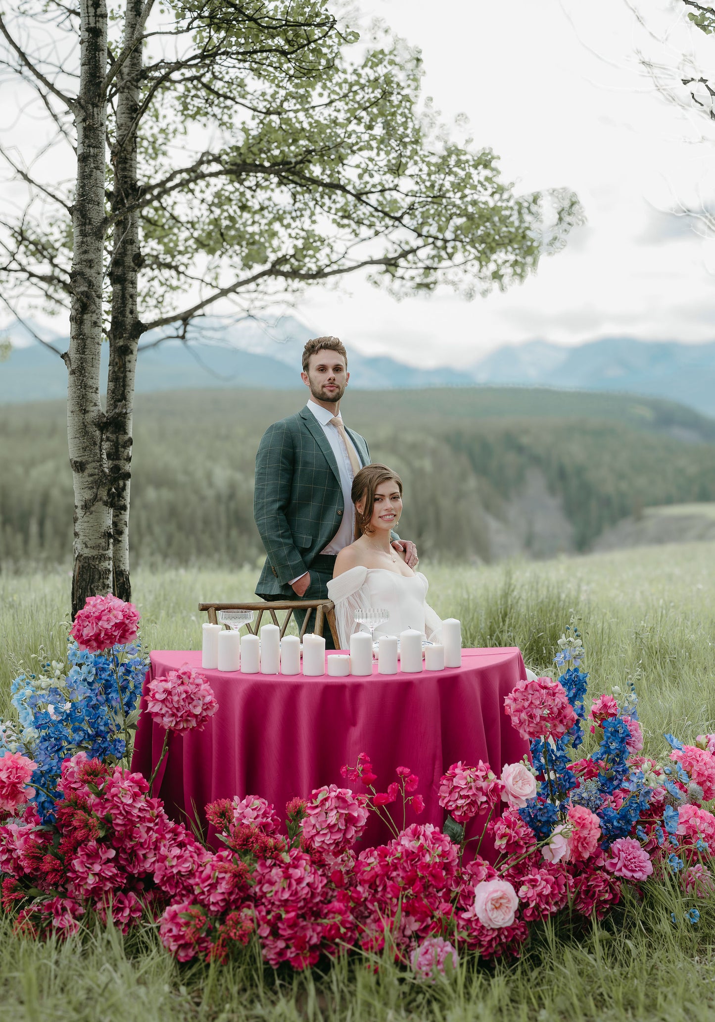 The Aurora Ground Floral Arch