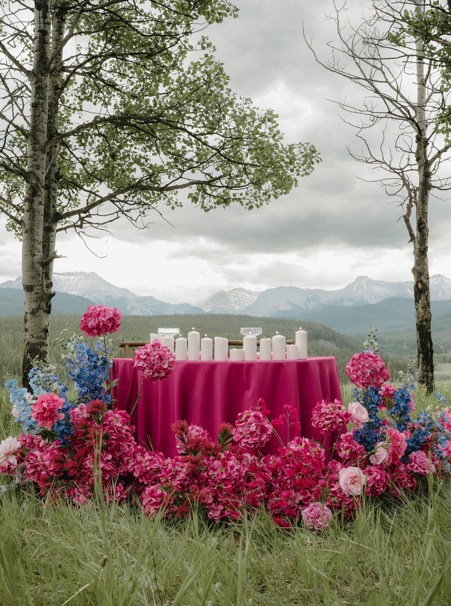 The Aurora Ground Floral Arch