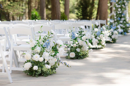 Elevate Your Ceremony with Flora Rentals’ Luxury Aisle Flowers