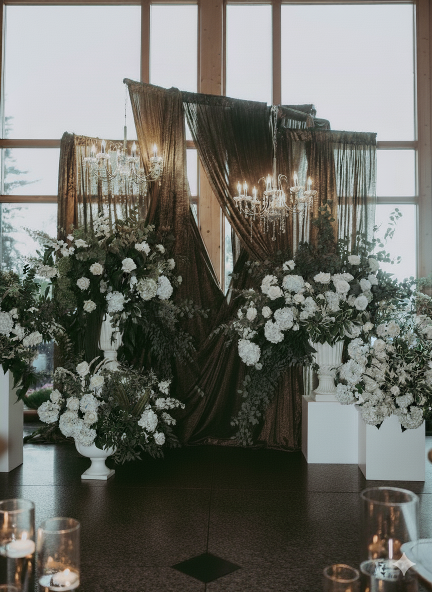 The Celine Grand Floral Columns