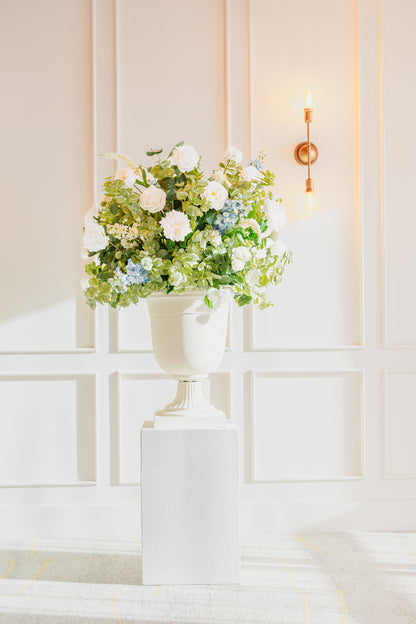 White Urn Pedestals