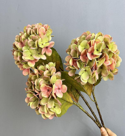 Real Touch 3 Head Hydrangea